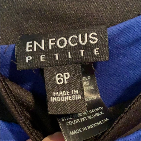 Royal Blue Dress “En Focus Petite” - Picture 3 of 8